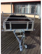 Remorque bois 96002SB PTAC 500 kg SOREL double essieu châssis galvanisé et plancher antidérapant