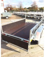 Remorque bois 96002SB PTAC 500 kg SOREL double essieu châssis galvanisé et plancher antidérapant