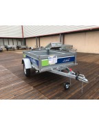Remorque bagagère PTAC 500 kg CADIX 39310 Lider avec ridelles démontables et plancher bois antidérapant