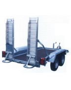 Remorque Porte Engin 40850 LIDER 2500 kg double essieu rampes aluminium