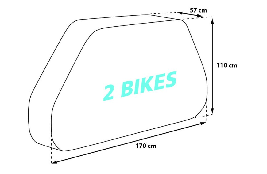 Housse de vélo XL pour 2 vélos ProPlus 330291