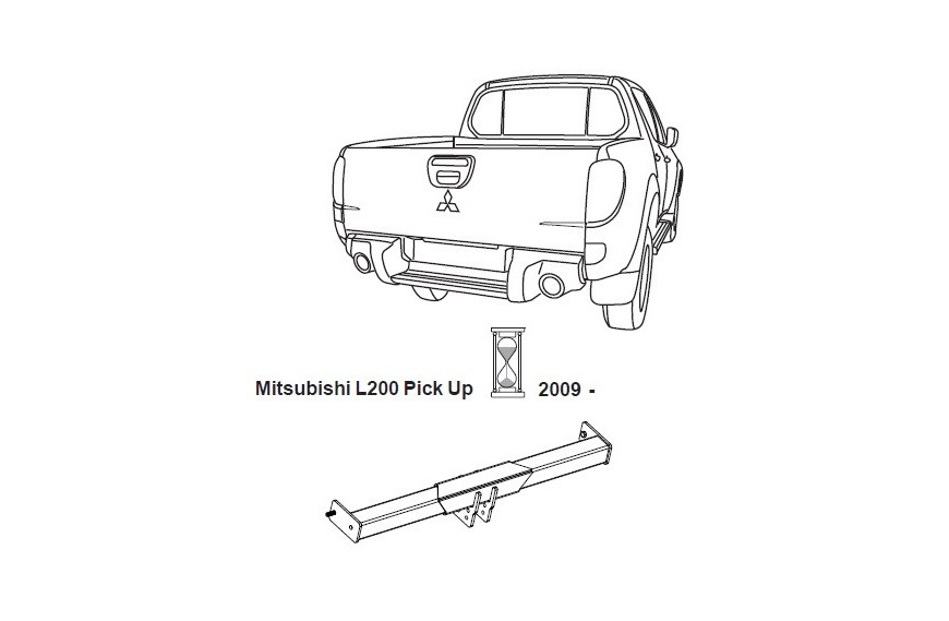 Attelage Mitsubishi L 200 Double Cabine Chassis Long