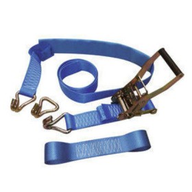 Sangle porte-voitures 50 mm – 6 tonnes avec protection PVC et double boucle