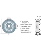 Jante 4J13 - 4/0 - 85 X 115 mm