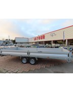 Remorque plateau LIDER 32670 PTAC 2500 kg 506x215 cm plateau surbaissé avec châssis galvanisé﻿