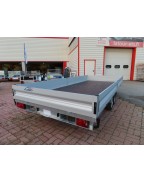 Remorque plateau LIDER 32670 PTAC 2500 kg 506x215 cm plateau surbaissé avec châssis galvanisé﻿