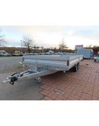 Remorque plateau LIDER 32670 PTAC 2500 kg 506x215 cm plateau surbaissé avec châssis galvanisé﻿