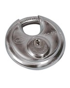 Cadenas antivol inox Ø70 mm compatible boîtier universel avec 2 clés