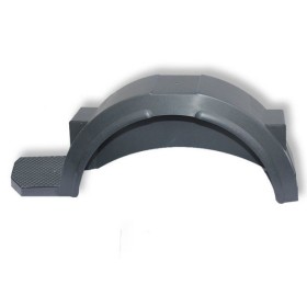 garde-boue plastique 13-14 pouces gris avec marche-pied GOLIATH pour remorque