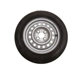 Roue complète 155/70R13 pour remorque ou caravane, 4 trous, entraxe 100 mm et déport 30 mm