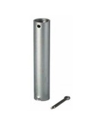 axe de roue jockey Ø20 mm avec épingle pour fixation de galet de remorque