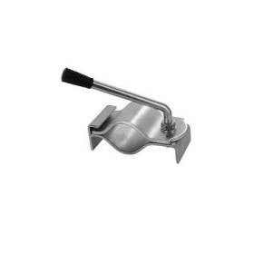 Collier de roue jockey Ø60 mm à souder, tube rond, dessus galvanisé pour remorque