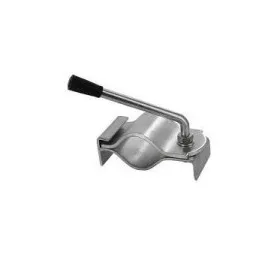 Collier de roue jockey Ø60 mm à souder, tube rond, dessus galvanisé pour remorque