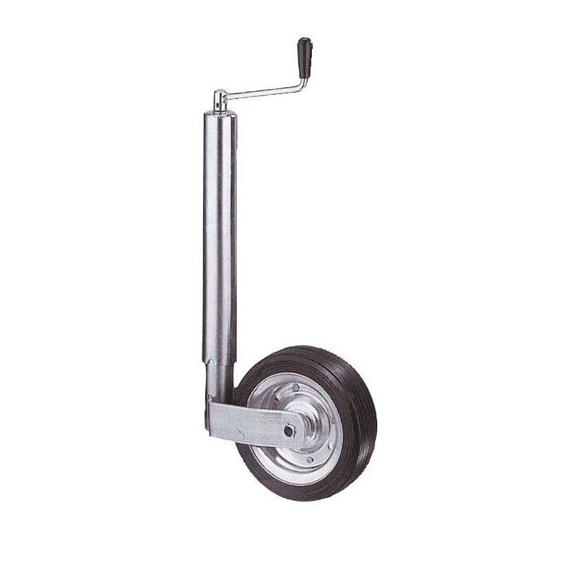Roue jockey diamètre 60 mm pour remorque Fixation de roue set de vis 