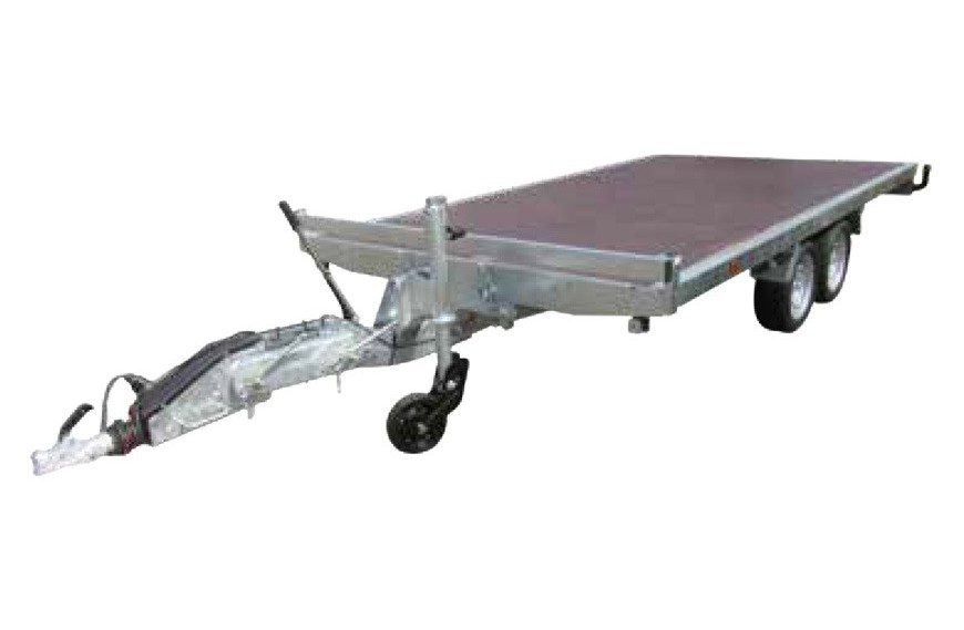 Remorque plateau 40665L LIDER 3500 kg plateau surbaissé 506x215 cm