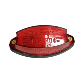 Feu de gabarit rouge ovale remorque 12V entraxe 95 mm arrière latéral