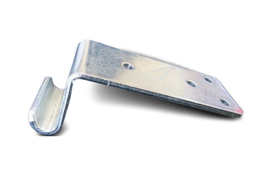 Gâche 01635 pour grenouillère à ressort galvanisé Lider pour fermeture sécurisée des ridelles de remorque