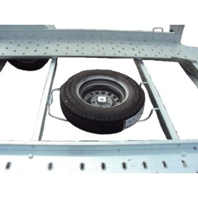 support de roue de secours sous châssis pour remorque porte voiture LIDER 39760 39740 32740 32760