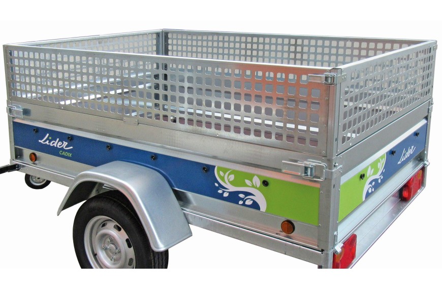 Rehausses tôle perforée 35 cm galvanisées pour remorque LIDER Cadix