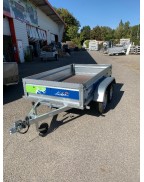 Remorque double essieu 500 kg LIDER FLORENCE 39330 en acier galvanisé