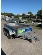 Remorque double essieu 500 kg LIDER FLORENCE 39330 en acier galvanisé