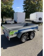 Remorque double essieu 500 kg LIDER FLORENCE 39330 en acier galvanisé