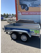 Remorque double essieu 500 kg LIDER FLORENCE 39330 en acier galvanisé