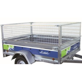 Réhausses grillagées 60 cm pour remorque LIDER 39550 39560 avec face arrière ouvrante