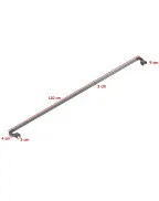 Barre de renfort avant pour bâche plate de mac alu BT100 - SARIS