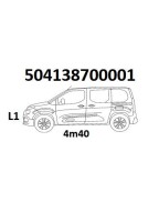 Galerie de toit monobloc L1 4m40 pour CITROEN BERLINGO à partir de 06/2018