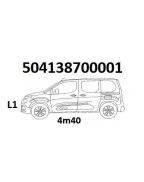 Galerie de toit monobloc L1 4m40 pour CITROEN BERLINGO à partir de 06/2018