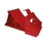 Cale de roue plastique rouge avec support pour remorque en pente﻿