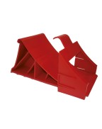 Cale de roue plastique rouge avec support pour remorque en pente﻿