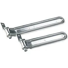 lot de 2 charnières complètes en acier 178 x 163 mm pour remorque et ridelles