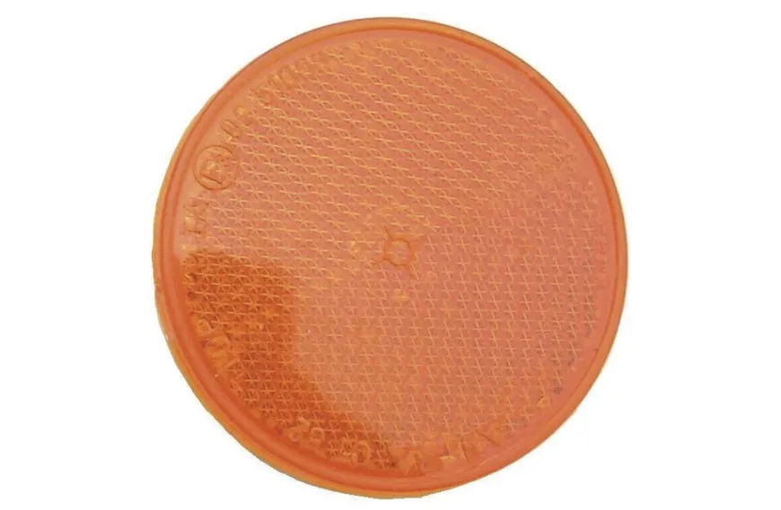 Catadioptre Orange Rond Adhésif