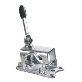 Collier de roue jockey Ø48 mm avec poignée pivotante et embase aluminium