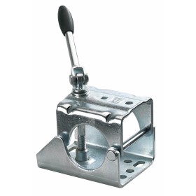 Collier de roue jockey Ø60 mm à boulonner, poignée pivotante, acier 5 mm type B