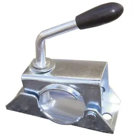 Collier de roue jockey Ø48 mm en acier zingué à boulonner pour remorque