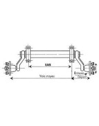 Essieu 750 Kg EAB 1200 - SOREL