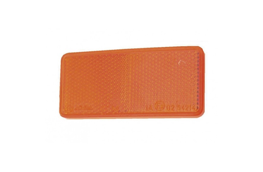 Catadioptre adhésif rectangulaire orange