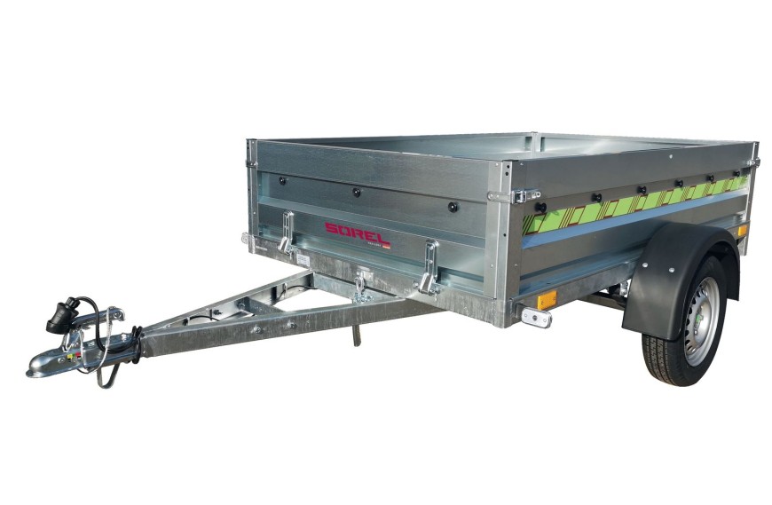 Remorque SOREL PROLAME PL214 robuste avec suspension à amortisseurs
