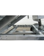 Support de roue de secours pour remorque benne LIDER 42575 39600 entraxe 4x100