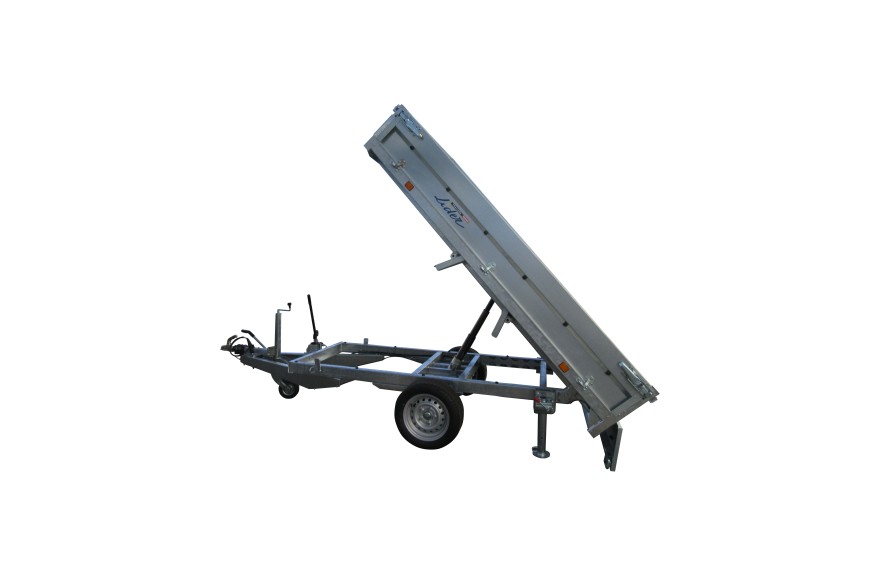 Remorque benne 1350 kg LIDER 42575 basculante galvanisée
