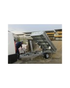 Remorque benne 1350 kg LIDER 42575 basculante galvanisée