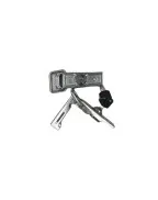 Lot de 2 grenouillères avec serrure 70 x 20 mm