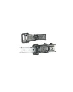 Lot de 2 grenouillères avec serrure 70 x 20 mm