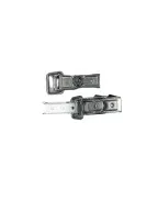 Lot de 2 grenouillères avec serrure 70 x 20 mm