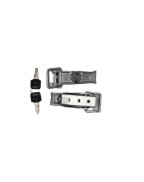 Lot de 2 grenouillères avec serrure 70 x 20 mm