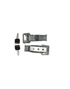 Lot de 2 grenouillères avec serrure 70 x 20 mm