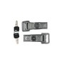 Lot de 2 grenouillères avec serrure 70 x 20 mm